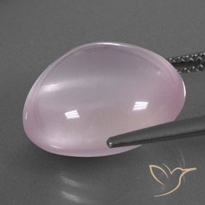 9,17 ctw natürlicher Kaugummi Rosa Rosenquarz, Transparent, Transparent / Lichtdurchlässig