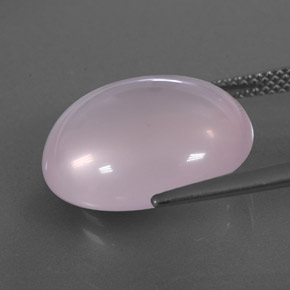 13,52 ctw natürlicher rosafarbener Rosenquarz, Transparent, Transparent / Lichtdurchlässig