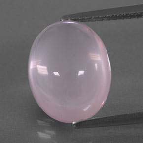 5,88 ctw natürlicher rosafarbener Rosenquarz, Transparent, Transparent / Lichtdurchlässig