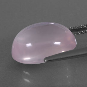 5,88 ctw natürlicher rosafarbener Rosenquarz, Transparent, Transparent / Lichtdurchlässig