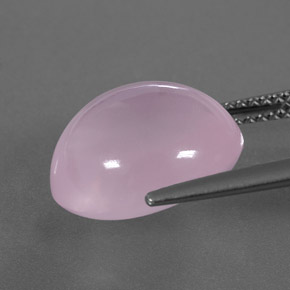 8,37 ctw natürlicher rosafarbener Rosenquarz, Transparent, Transparent / Lichtdurchlässig