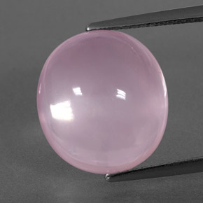 8,89 ctw natürlicher rosafarbener Rosenquarz, Transparent, Transparent / Lichtdurchlässig