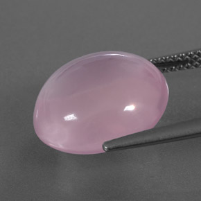 8,89 ctw natürlicher rosafarbener Rosenquarz, Transparent, Transparent / Lichtdurchlässig