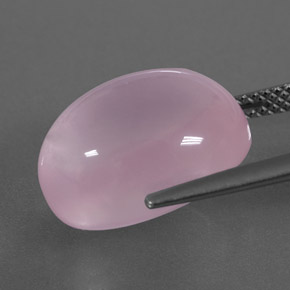 11,24 ctw natürlicher rosafarbener Rosenquarz, Transparent, Transparent / Lichtdurchlässig