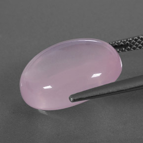 8,65 ctw natürlicher rosafarbener Rosenquarz, Transparent, Transparent / Lichtdurchlässig