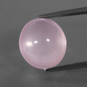 6,24 ctw natürlicher rosafarbener Rosenquarz, Transparent, Transparent / Lichtdurchlässig