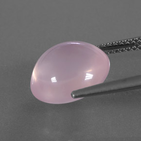 6,24 ctw natürlicher rosafarbener Rosenquarz, Transparent, Transparent / Lichtdurchlässig