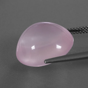 14,13 ctw natürlicher rosafarbener Rosenquarz, Transparent, Transparent / Lichtdurchlässig