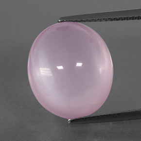 12,75 ctw natürlicher rosafarbener Rosenquarz, Transparent, Transparent / Lichtdurchlässig