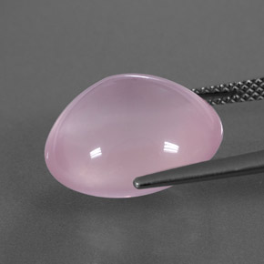 12,75 ctw natürlicher rosafarbener Rosenquarz, Transparent, Transparent / Lichtdurchlässig