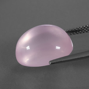 11,35 ctw natürlicher rosafarbener Rosenquarz, Transparent, Transparent / Lichtdurchlässig