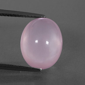 6,54 ctw natürlicher rosafarbener Rosenquarz, Transparent, Transparent / Lichtdurchlässig