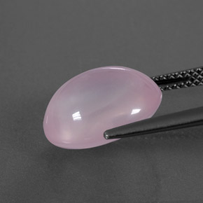 6,54 ctw natürlicher rosafarbener Rosenquarz, Transparent, Transparent / Lichtdurchlässig