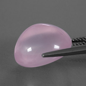 11,23 ctw natürlicher rosafarbener Rosenquarz, Transparent, Transparent / Lichtdurchlässig