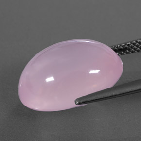 11,01 ctw natürlicher rosafarbener Rosenquarz, Transparent, Transparent / Lichtdurchlässig