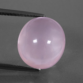 8,04 ctw natürlicher rosafarbener Rosenquarz, Transparent, Transparent / Lichtdurchlässig