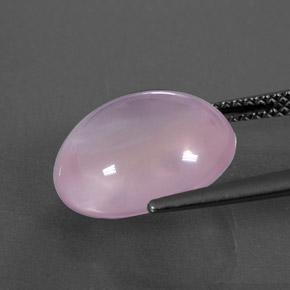 8,04 ctw natürlicher rosafarbener Rosenquarz, Transparent, Transparent / Lichtdurchlässig