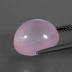 10,67 ctw natürlicher rosafarbener Rosenquarz, Transparent, Transparent / Lichtdurchlässig