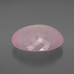 9,17 ctw natürlicher Pink Rosenquarz, Oval Schliff, Transparent