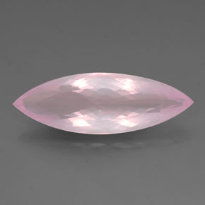 9,17 ctw natürlicher Pink Rosenquarz, Marquise, Transparent