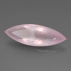 9,17 ctw natürlicher Pink Rosenquarz, Marquise, Transparent