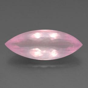 25,46 ctw natürlicher rosafarbener Rosenquarz, Marquise, Transparent