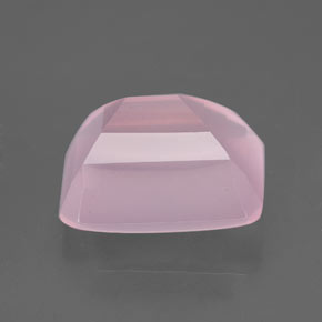 5,66 ctw natürlicher rosafarbener Rosenquarz, Smaragdschliff, Transparent