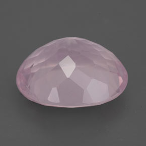 5,36 ctw natürlicher rosafarbener Rosenquarz, Oval Schliff, Transparent