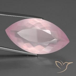 9,17 ctw natürlicher Mittelrosa Rosa Rosenquarz, Marquise, Transparent
