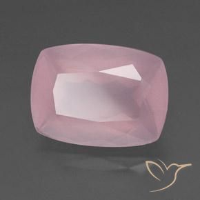9,17 ctw natürlicher rose-rosa Rosenquarz, Kissen, Transparent