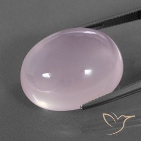 9,17 ctw natürlicher Kaugummi Rosa Rosenquarz, Oval Schliff, Transparent