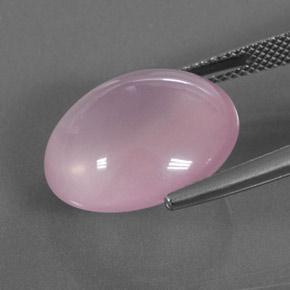 16,60 ctw natürlicher rosafarbener Rosenquarz, Oval Schliff, Transparent