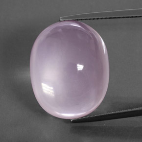 30,20 ctw natürlicher rosafarbener Rosenquarz, Oval Schliff, Transparent