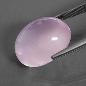 30,20 ctw natürlicher rosafarbener Rosenquarz, Oval Schliff, Transparent