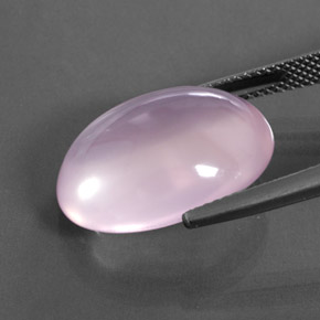 9,17 ctw natürlicher Helles Kirschrosa Rosenquarz, Oval Schliff, Transparent