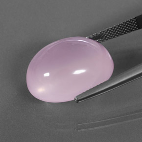 20,95 ctw natürlicher rosafarbener Rosenquarz, Oval Schliff, Transparent