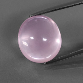 21,05 ctw natürlicher rosafarbener Rosenquarz, Oval Schliff, Transparent