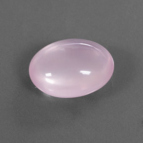 13,78 ctw natürlicher rosafarbener Rosenquarz, Oval Schliff, Transparent