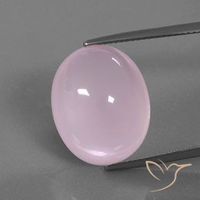 16.64ct Natürlicher Kaugummi Rosa Rosenquarz, Oval, Transparent