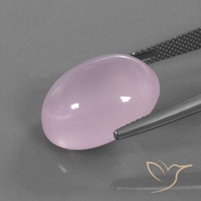 9,17 ctw natürlicher Kaugummi Rosa Rosenquarz, Oval, Transparent