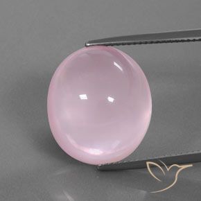 18.82ct Natürlicher hellrosa Rosenquarz, Oval, Transparent