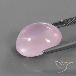 9,17 ctw natürlicher hellrosa Rosenquarz, Oval, Transparent