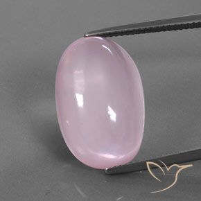 18.72ct Natürlicher hellrosa Rosenquarz, Oval, Transparent