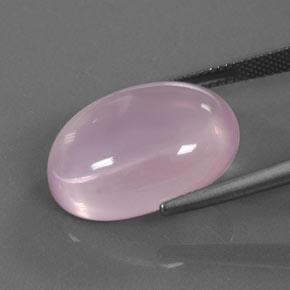 9,17 ctw natürlicher Kaugummi Rosa Rosenquarz, Oval Schliff, Transparent