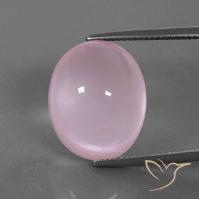 18.44ct Natürlicher Mittelrosa Rosenquarz, Oval, Transparent