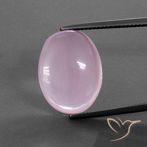 15.43ct Natürlicher Helles Kirschrosa Rosenquarz, Oval, Transparent