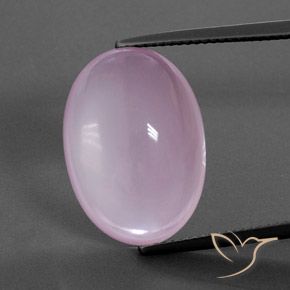 16.19ct Natürlicher Helles Kirschrosa Rosenquarz, Oval, Transparent