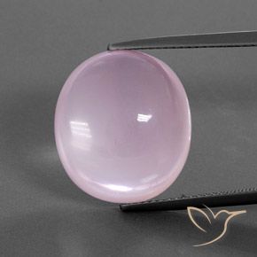 19.21ct Natürlicher hellrosa Rosenquarz, Oval, Transparent