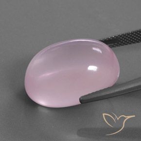 9,17 ctw natürlicher hellrosa Rosenquarz, Oval, Transparent