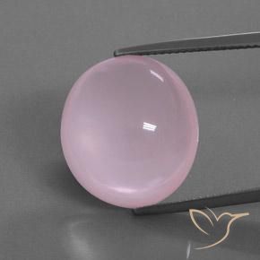 18,77 ctw natürlicher rosafarbener Rosenquarz, Oval Schliff, Transparent
